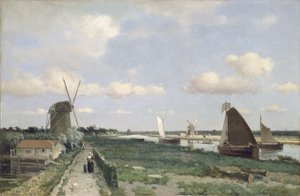 Veduta del canale Trekvliet vicino a L