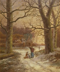 Raccolta di legna invernale da Johannes Hermann Barend Koekkoek