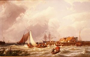 La bocca del porto da Johannes Hermann Barend Koekkoek