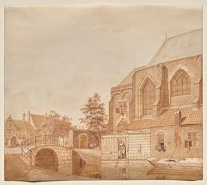 Veduta della Nieuwe Kerk, Delft