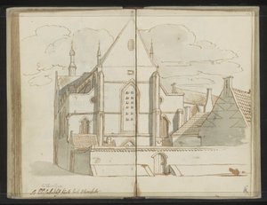 Chiesa di Santa Caterina a Utrecht da Johannes Huibert Prins
