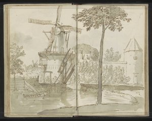 Mulino di Delft presso Spoorsingel da Johannes Huibert Prins