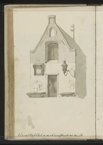 Facciata della Piccola Sala della Carne in Lange Nieuwstraat a Utrecht da Johannes Huibert Prins