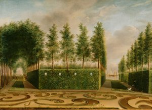 Un Giardino Formale, 1766 da Johannes Janson