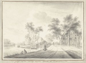 Veduta del canale tra Utrecht e Vreeswijk da Johannes Janson