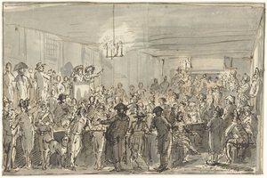 Una riunione rivoluzionaria a Delft nel 1795