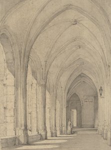 Chiostro presso la Cattedrale di Utrecht da Johannes Jelgerhuis
