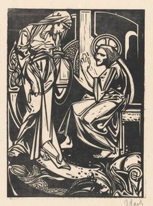 Cristo e la donna samaritana da Johannes Josephus Aarts (signed by artist)