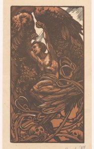 Donna alata con teschi da Johannes Josephus Aarts (signed by artist)