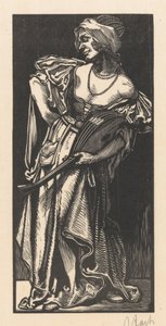 Donna con liuto da Johannes Josephus Aarts (signed by artist)