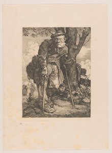 Mendicante con stampelle da Johannes Josephus Aarts
