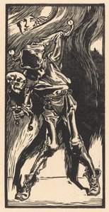 La Morte come arlecchino, giocando a bilboquet da Johannes Josephus Aarts
