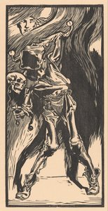 La Morte come arlecchino, giocando a bilboquet da Johannes Josephus Aarts