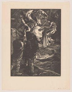 Macbeth e Banquo incontrano le tre streghe da Johannes Josephus Aarts