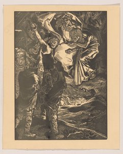 Macbeth e Banquo incontrano le tre streghe da Johannes Josephus Aarts
