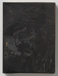 Testa di uomo verso sinistra da Johannes Josephus Aarts