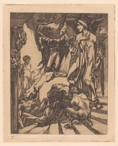 Edipo e la sfinge da Johannes Josephus Aarts