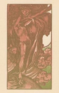 Donna e ragazzo tra le nuvole da Johannes Josephus Aarts