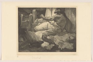 Lavoratore che si dimena da Johannes Josephus Aarts