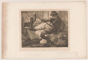 Lavoratore che scava da Johannes Josephus Aarts