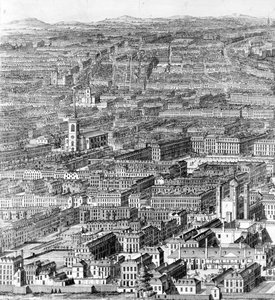 Una prospettiva della città di Londra, 1710 da Johannes Kip