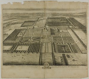 Acklam in Cleveland nella contea di Yorke, tavola 64 da Britannia Illustrata da Johannes Kip
