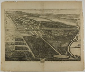 Cashiobury, tavola 28 da Britannia Illustrata da Johannes Kip