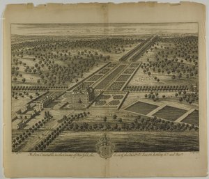 Melton Constable nella contea di Norfolk, tavola 51 da Britannia Illustrata da Johannes Kip