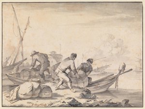 Porto di mare italiano da Johannes Lingelbach