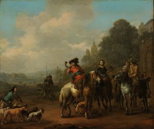 Il ritorno dalla caccia da Johannes Lingelbach