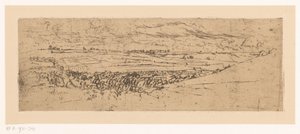 Paesaggio collinare con villaggio