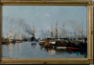 Navi nel porto da Johannes Martin Grimelund