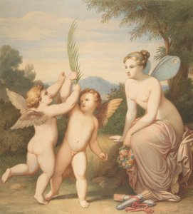 Eros e Anteros con Psiche che li Osserva da Johannes Riepenhausen
