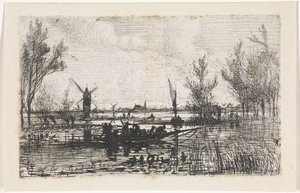 Paesaggio olandese da Johannes Tavenraat