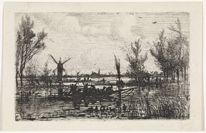 Paesaggio olandese da Johannes Tavenraat