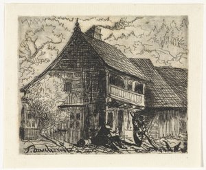 Casa ad Auschowitz in Boemia da Johannes Tavenraat