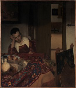 Ein schlafendes Mädchen da Johannes Vermeer