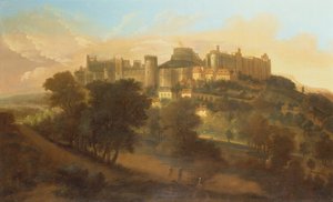 Una prospettiva del castello di Windsor dal sud da Johannes Vorsterman