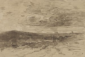 Brughiera in Drente da Johannes Warnardus Bilders