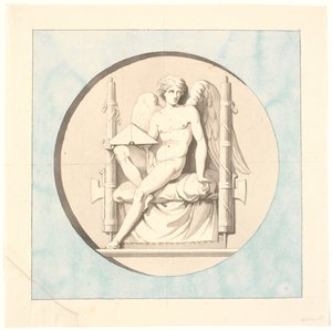 Il genio della giustizia. Disegno per il rilievo in marmo sul Monumento alla Libertà da Johannes Wiedewelt