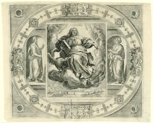 Evangelista Giovanni (S. Iohañis, De vier evangelisten) da Johannes Wierix (rejected attribution)