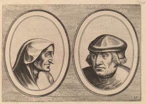 "Aerdighe Kniertje" e "Onbekommerde Klaes" da Johannes and Lucas van Doetechum after Pieter Bruegel the Elder