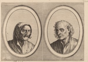 "Foockel Frons-muyl" e "Pietje Hard-loop" da Johannes and Lucas van Doetechum after Pieter Bruegel the Elder