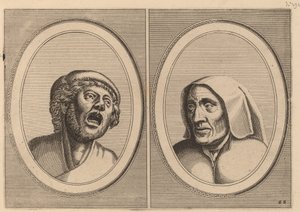 "Hansje Singh in Veldt" e "Blaeuwe Aecht" da Johannes and Lucas van Doetechum after Pieter Bruegel the Elder