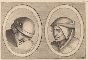 "Houte Klaes" e "Kommer-stoofs" da Johannes and Lucas van Doetechum after Pieter Bruegel the Elder