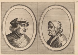 "Joris Ysegrim" e "Quastighe Jopje" da Johannes and Lucas van Doetechum after Pieter Bruegel the Elder