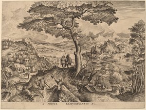 Milites Requiescentes (Soldati a riposo) da Johannes and Lucas van Doetechum after Pieter Bruegel the Elder