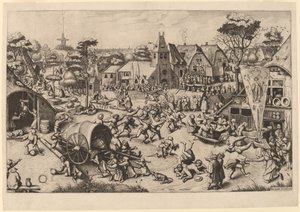 La festa di San Giorgio da Johannes and Lucas van Doetechum after Pieter Bruegel the Elder