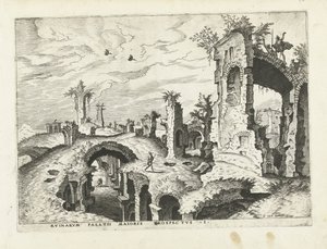Veduta delle rovine sul Palatino