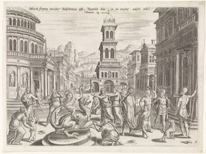 Daniele e il drago da Johannes of Lucas van Doetechum
